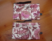 Pink floral purse