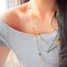golden honey long or layered necklace