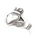 Claddagh Sterling Silver  Vintage Ring -  Size 8 - InVintageHeaven