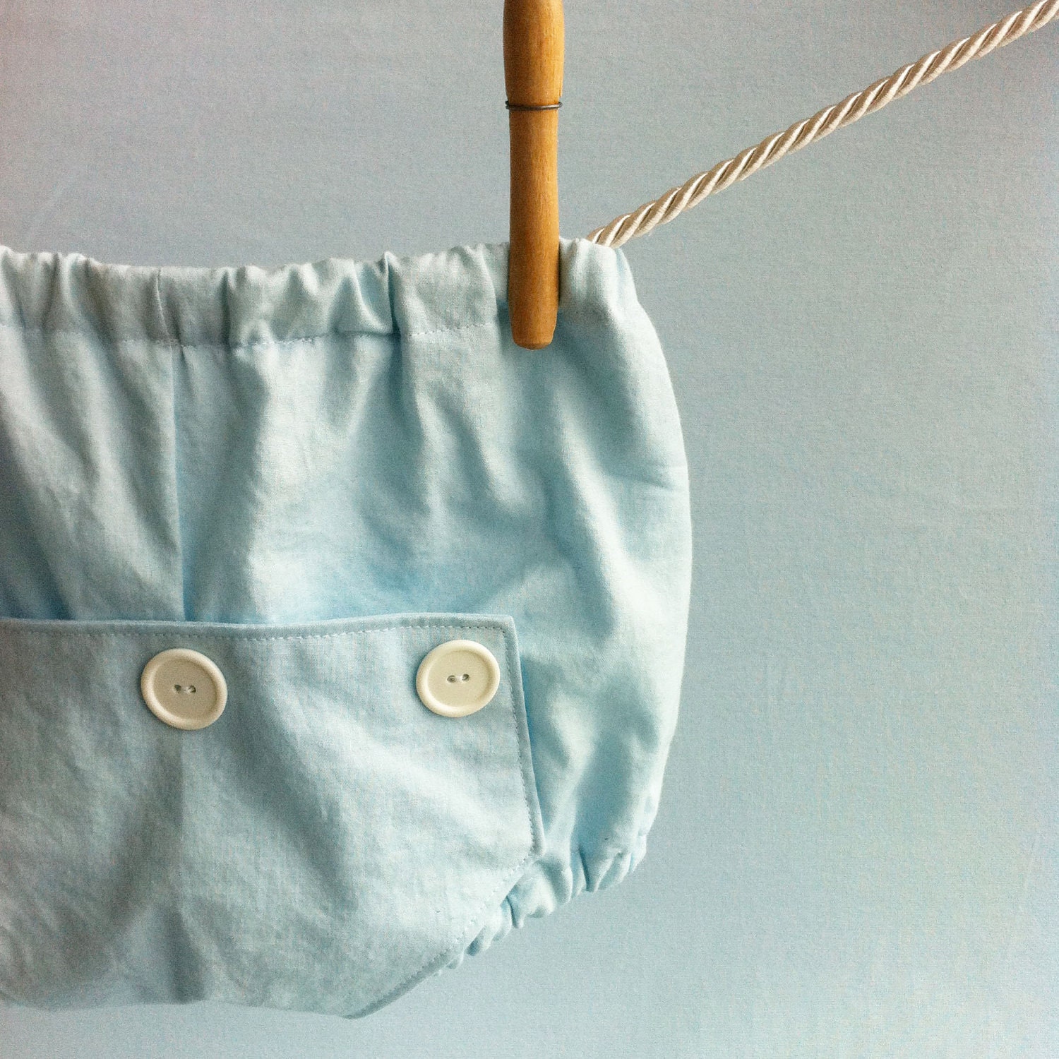 Baby Blue Long John Diaper Covers