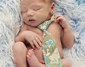 0-3 Tyler Paisley Baby Boy Props - Newborn and Baby Boy Tie - Newborn Photography Props, Infant Prop, Baby Portraits - Adjustable Neck