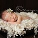 Ivory, Cream, Mute Fringe Throw Newborn Photo Prop - Props for Newborn, Photography Props, Newborn Props, Newborn Photo Prop