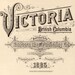 Vintage TYPOGRAPHY . . . Victoria British Columbia Sanborn Map Title Page, 16 x 20 inch Digital Reproduction No. 2008B