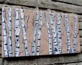 Naked Winter - Original Birches Painting in Acrylics
