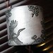 Soaring Asian Crane and Floral Silver Cuff Bracelet, Handmade Jewelry by theshagbag on Etsy