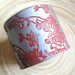 Silver Cuff Bracelet Asian Style Red Dogwoood, Handmade Jewelry by theshagbag