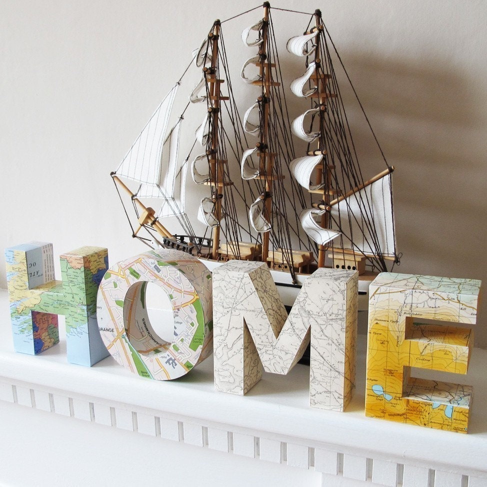 Find your way HOME - customized one-of-a-kind paper sculpture