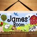 Farm Animal Childrens Bedroom Nursery DOOR SIGN Wall Art Plaque