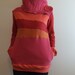 CAYENNE PEPPER - Hoodie Sweatshirt Sweater - Recycled Upcycled - One of a Kind Women - Small/Medium