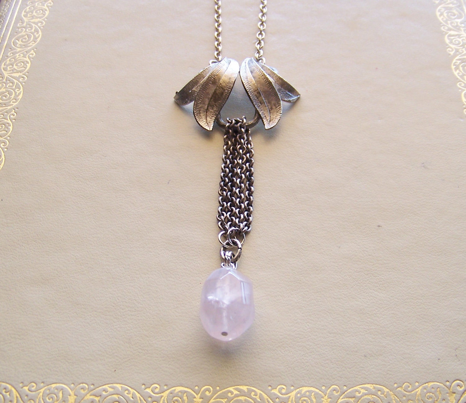 laurel - a necklace of vintage and recycled jewelry