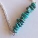 little bits - turquoise - a necklace of recycled jewelry