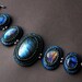 Labradorite Cuff Bracelet, Bead Embroidered Cuff Bracelet--Sorceress on Etsy by CircesHouse