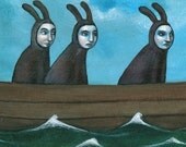 Ship of Fools - Archival Print 4x8.5