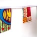 Party bunting African wax print garland 20 yards
