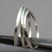 Stackable rings - hammered organic ring set of 7 mix metal rings