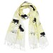 Big Cats Scarf - Cream