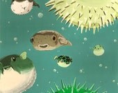 The Blowfish Recumbent - 4x6 art print