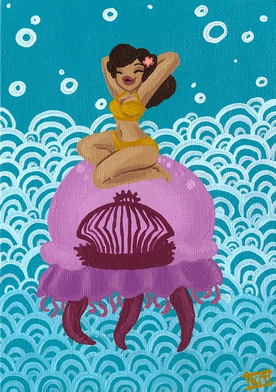 Jellydancer - art print 4x6