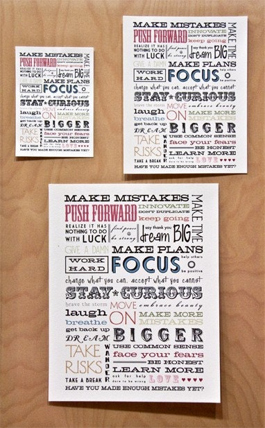 Stay Curious 11 x 14 limited edition print - typography manifesto for creatives and dreamers