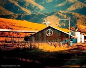 11x14 Peaceful Barn Metallic Photograph