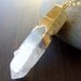 Vanilla Quartz Gold Dipped Necklace