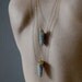 Spirit Quartz Druzy Gold Dipped Necklace
