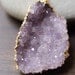 Lavender Amethyst Druzy Necklace 14k Gold