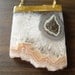 Druzy Amethyst Stalactite Necklace in Gold