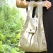 SAMPLE SALE Linen Shopping Bag with Lace