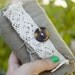 SAMPLE SALE Linen Shopping Bag with Lace