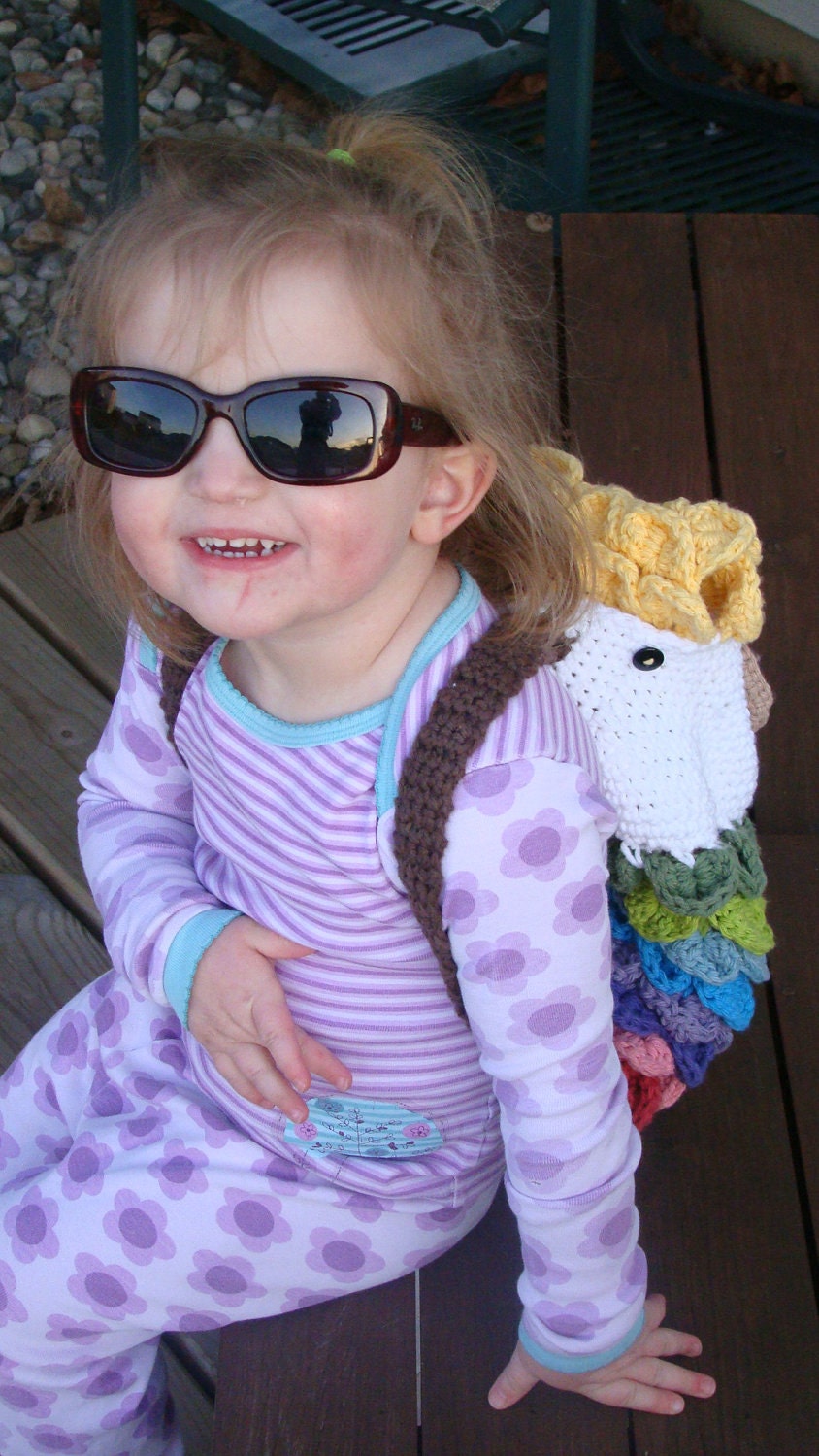 Crochet PDF PATTERN Owl Backpack OR Satchel Option