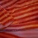 Orange Silk Velvet Scarf