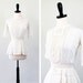 antique Victorian blouse // Creamy White Sheer Poetry Blouse with Hand Crocheted Lace