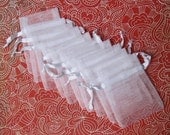 Organza Bags 140 White 3x4 inch Wedding Favor Bags