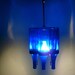 Cobalt Blue Bottle Chandelier