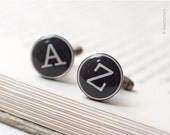 Personalized custom Initials Cufflinks  - Wedding cufflinks (C006)