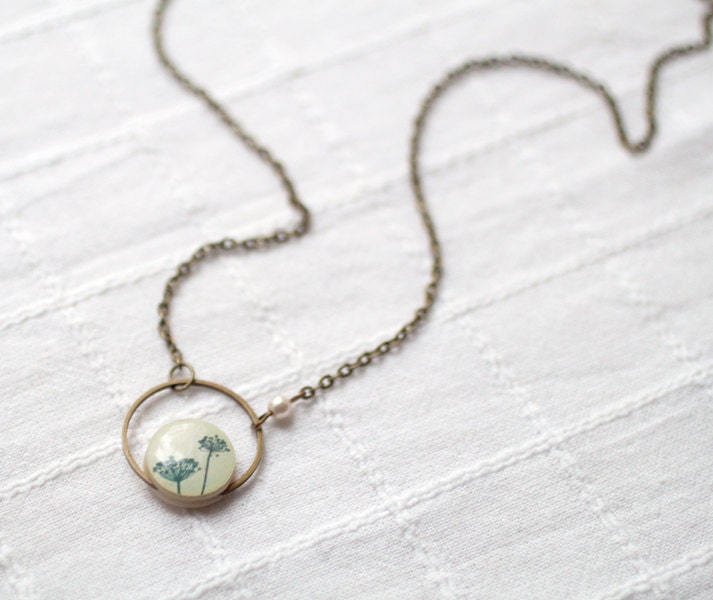 Natural History necklace - Botanical jewelry (N029)