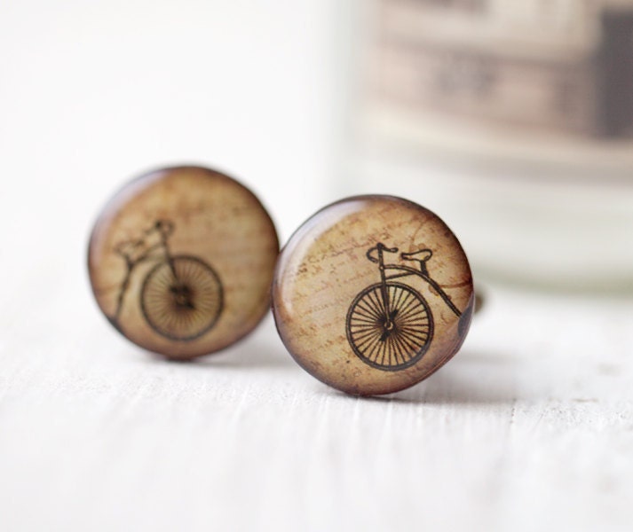 Retro Bicycle Cufflinks - Men cufflinks (C005)