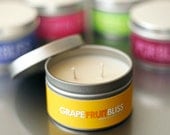 GRAPEFRUIT Soy Candle - Travel Tin