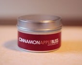 CINNAMON APPLE SCENTED Small Tin Soy Candle