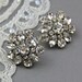 Bridal stud earrings, Wedding crystal earrings. Vintage wedding bridal  rhinestone earrings, Bridesmaids jewelry, stud earrings - Style 465