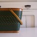 Vintage Green Picnic Basket