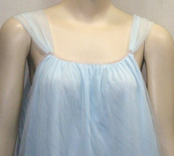 Vintage Mistee Nylon Chiffon Babydoll Nightie by ShonnasVintage