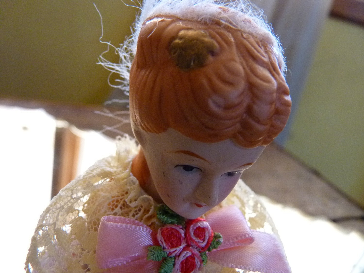 HEART BREAKER           ART DOLL POTTERY ASSEMBLAGE PINK PINKER PINKEST