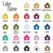 Vinyl Wall Decal His and Hers Established Monogram