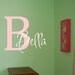 Bella Initial - Vinyl Wall Decal