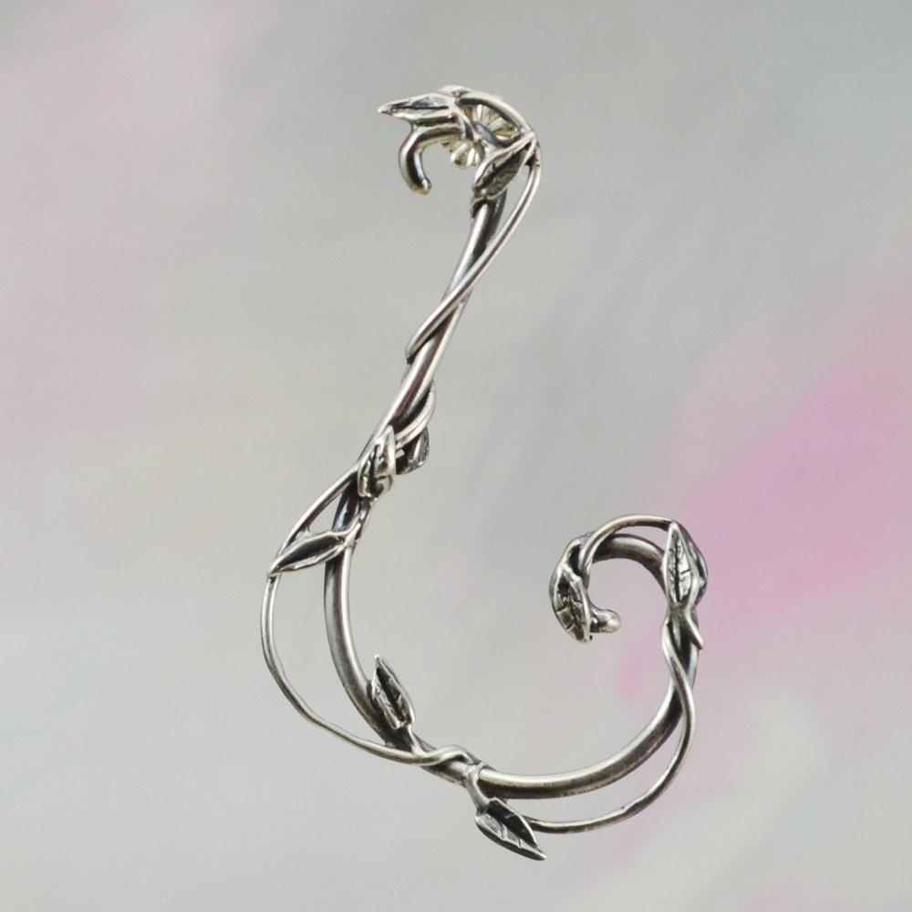 Vine Scroll Earrings in Sterling Silver by MysticSwan on Etsy