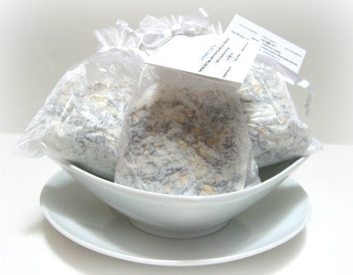 Lavender Milk Bath Soak -  Tub Tea - Natural Organic -healing essential oils - Perfect little thank you gift
