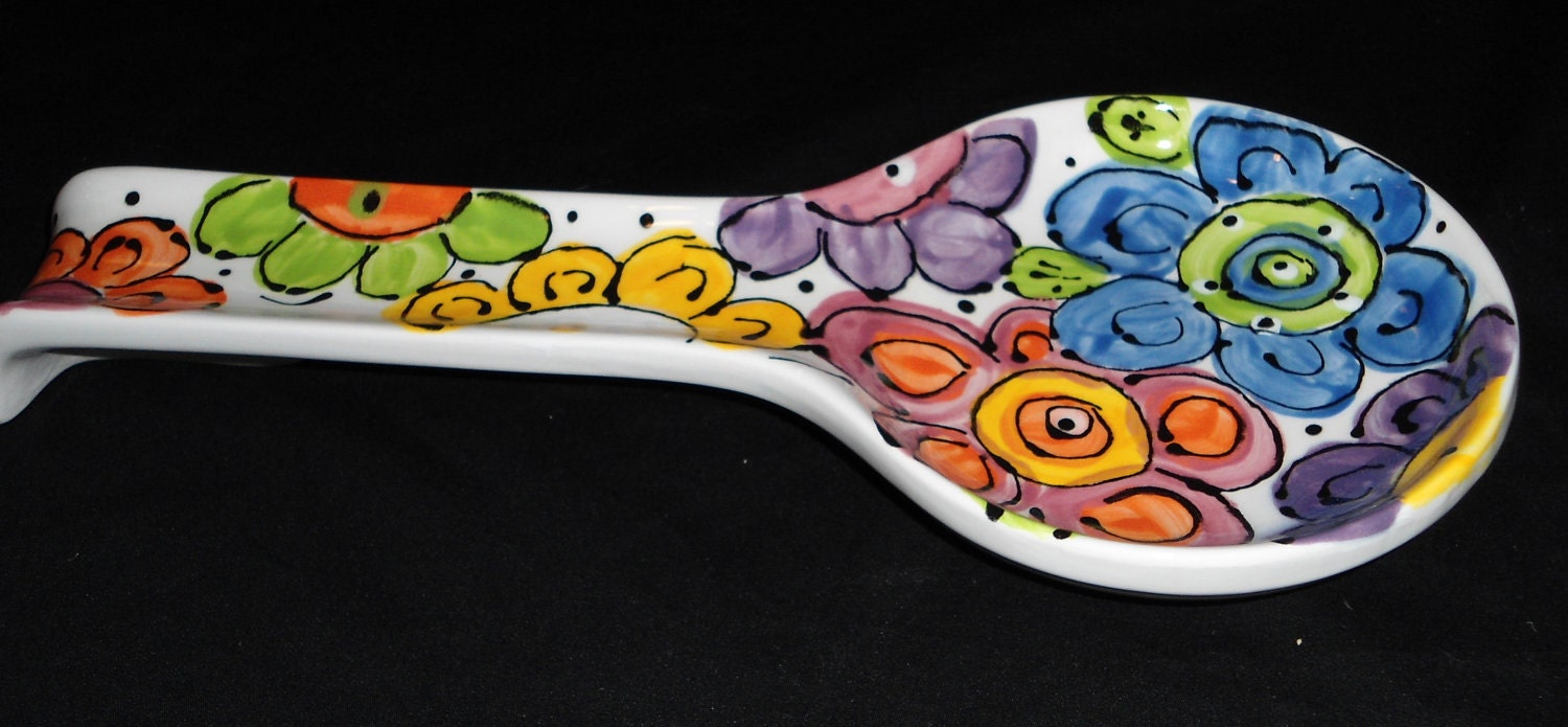CrAzY DaSiEs Spoon Rest by Eclecticclayworks on Etsy