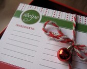 Sugar Dotted Personalized Printable Recipe Card